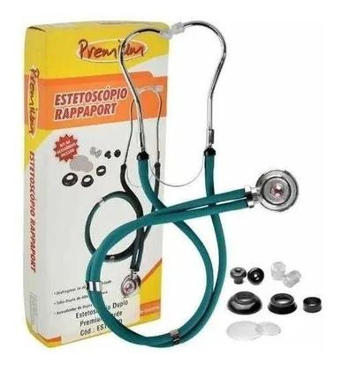 Imagem de Aparelho De Medir Pressão Esfigmomanômetro + Estetoscopio Duplo Rappaport Premium