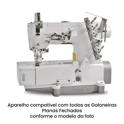 Imagem de Aparelho de passar e fazer viés 1 dobra maquina Galoneira industriais base plana fechada