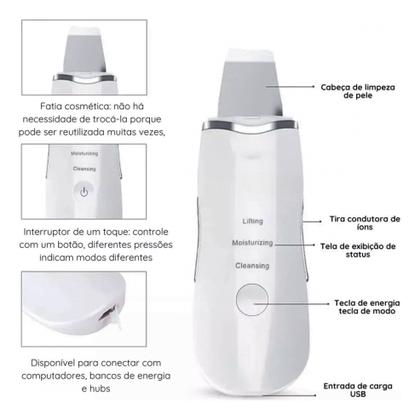 Imagem de Aparelho De Peeling Esfoliante Ultrassônico Limpeza Facial