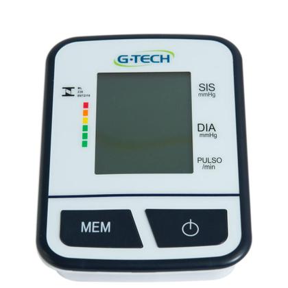 Imagem de Aparelho de Pressão Digital Automático de Braço G-Tech BSP11 com Detecção de Arritmia e Data/Hora