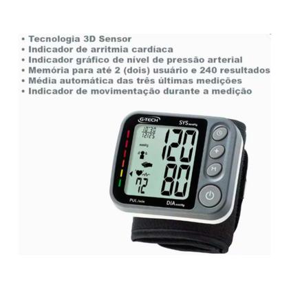Imagem de Aparelho de Pressao Digital de Pulso G-Tech GP450SP