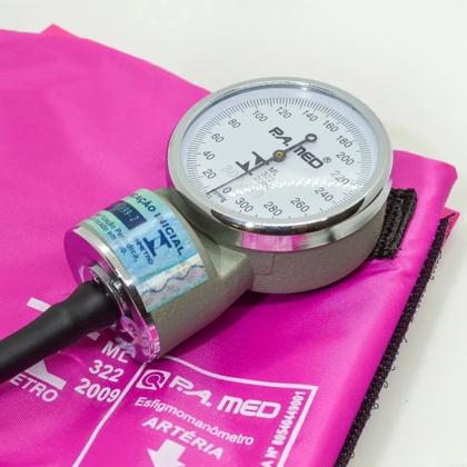Imagem de Aparelho De Pressao Esfigmo Manual Pamed + Esteto Multilaser