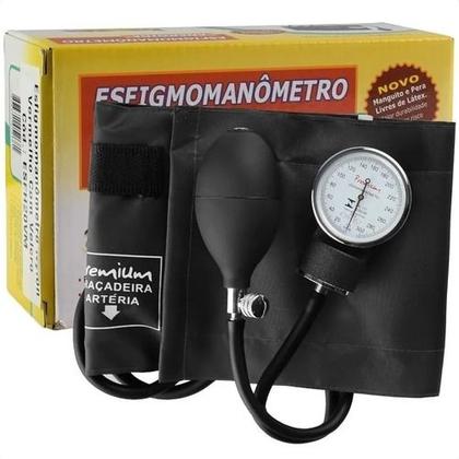 Imagem de Aparelho De Pressão Manual Esfigmomanômetro Premium Preto