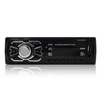 Imagem de Aparelho De Som Carro Radio Mp3 Automotivo Bluetooth Usb Pendrive Sd Rádio Player Som 1 Din Som De Carro