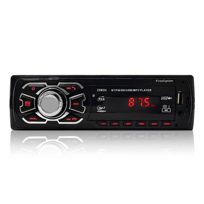 Imagem de Aparelho De Som Carro Radio Mp3 Automotivo Bluetooth Usb Pendrive Sd Rádio Player Som 1 Din Som De Carro