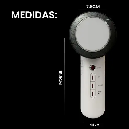 Imagem de Aparelho de Ultrassom Facial e Corporal 3 em 1 com TENS FES e Infravermelho Rejuvenescedor