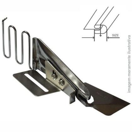 Imagem de Aparelho de viés para costura reta 20u com entrada de 2 dobras e 30mm