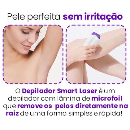 Imagem de Aparelho depilador a laser Feminino elétrico Recarregável corporal sem dor