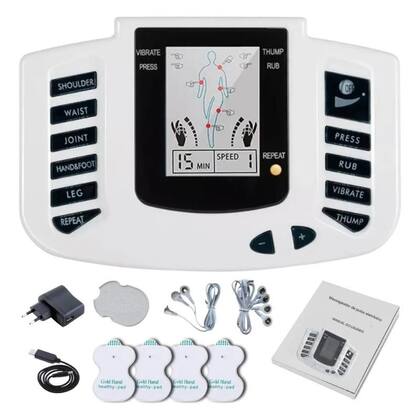 Imagem de Aparelho Fisioterapia Massagem Prático Tratamento Choque Cor Branco 110V/220V