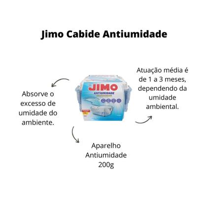 Imagem de Aparelho Jimo Antiumidade Com Refil 200g Tira Mau Cheiro Mofo Bolor Umidade Ideal Quartos Armarios Closets Banheiros Ambientes Fechados Facil De Usar