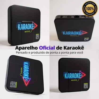 Imagem de Aparelho Karaoke Box 18mil Músicas com Pontuação Real, Fila de Espera e 2 Microfones com Fio