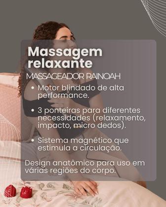 Imagem de Aparelho Massageador Profissional Corporal Elétrico Muscular Rainoah Pos Treino 220V