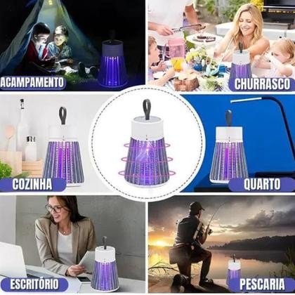 Imagem de Aparelho Matar Pernilongos Luminária Led Usb Abajour Bivolt