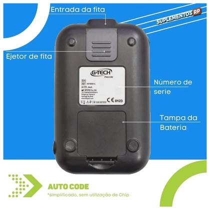 Imagem de Aparelho Medidor de Glicose Glicemia Diabetes GTech Lite mais 100 Agulhas