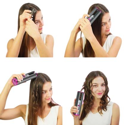 Imagem de Aparelho Modelador De Fazer Cachos Sem Fio Automático Ondular Portátil Ondulador 