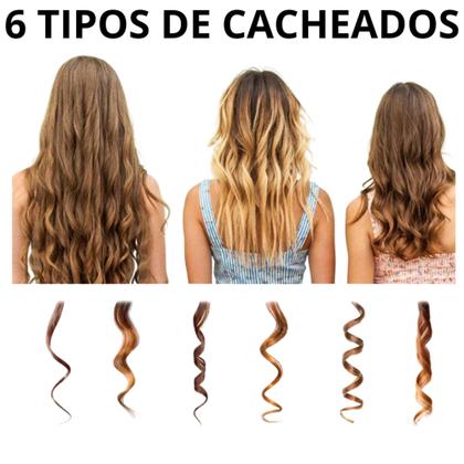 Imagem de Aparelho Modelador De Fazer Cachos Sem Fio Automático Ondular Portátil Ondulador 