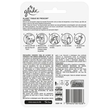Imagem de Aparelho Odorizador Glade Toque de Frescor + Refil Lavanda 12ml