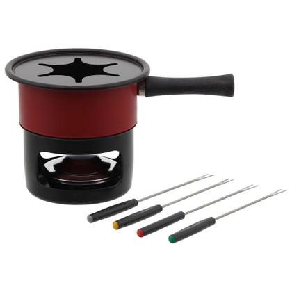 Imagem de Aparelho para fondue Antiaderente Aspen Vermelho kit 8 peças