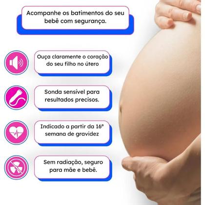 Imagem de Aparelho para ouvir o coração do bebê na barriga