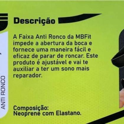 Imagem de Aparelho Para Ronco Bruxismo Queixo Nariz Apneia De Cabeça