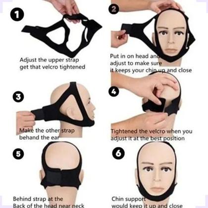 Imagem de Aparelho Para Ronco Bruxismo Queixo Nariz Apneia De Cabeça