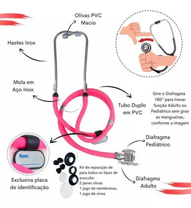 Imagem de Aparelho Pressao Esteto  Case Estetoscopio Esfigmo Enfermagem