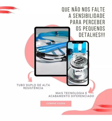 Imagem de Aparelho Pressao Esteto  Case Estetoscopio Esfigmo Enfermagem