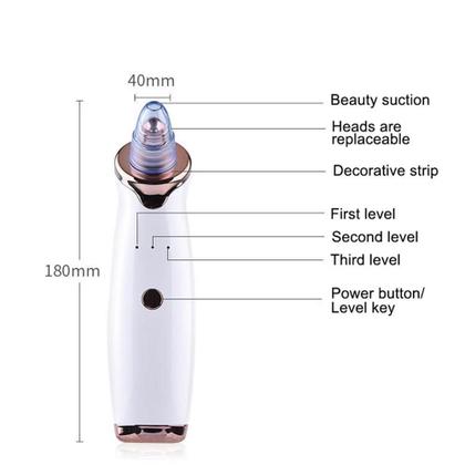 Imagem de Aparelho Removedor De Cravos E Espinhas À Vácuo Com 5 Pontas