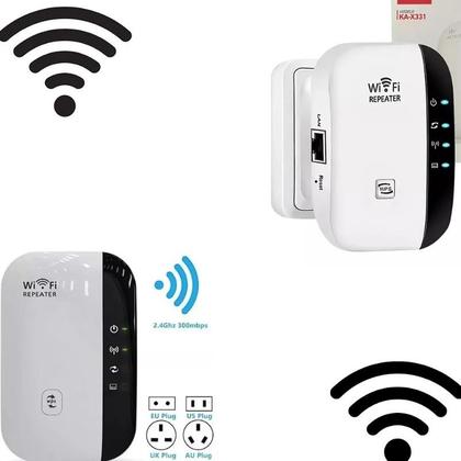 Imagem de Aparelho Repetidor De Sinal Wifi Wireles Internet Sem Fio Branco