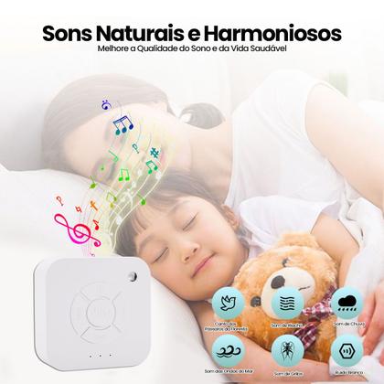 Imagem de Aparelho Ruído Branco para Sono e Relaxamento do Bebê com 9 Sons Led USB recarregável