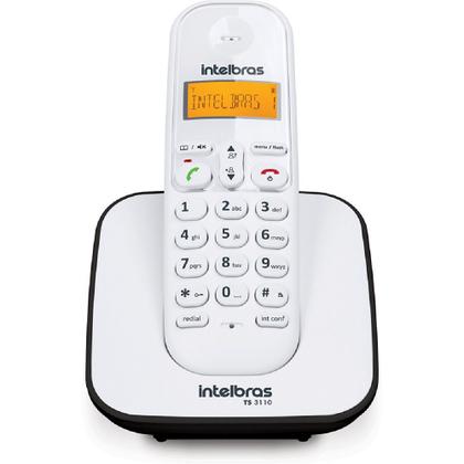 Imagem de Aparelho Telefone Fixo Sem Fio Bina Com Pilhas Alta Duração