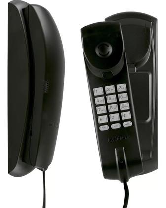 Imagem de Aparelho Telefone Telefônico Fixo Linha de Mesa Parede Intelbras Preto