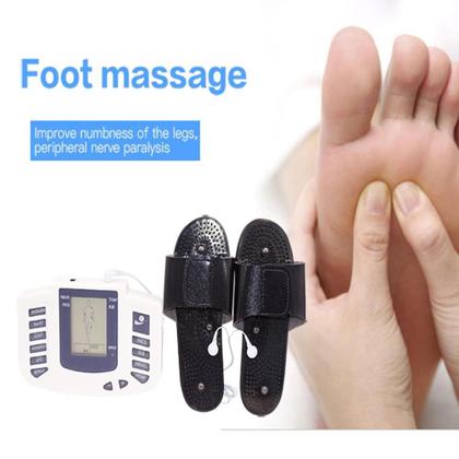 Imagem de Aparelho Tens Digital Fisioterapia Massagem Chinelo Massageador Acupuntura Choquinho