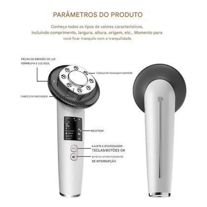 Imagem de Aparelho Ultrassom 7 em 1 RF EMS com LED