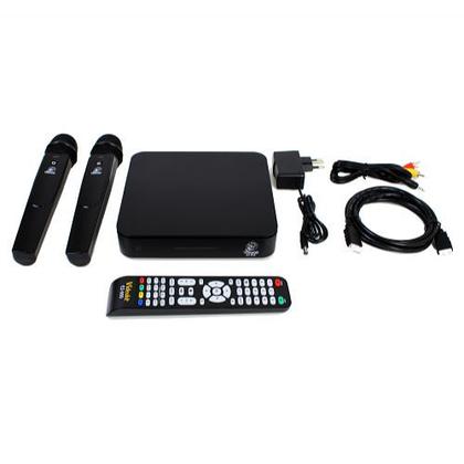 Aparelho videokê karaoke ez850 com 200 musicas nacionais ivideoke