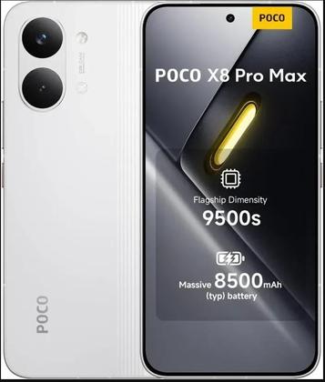 Imagem de Aparelho Xiaomi Poco X8 Pro Max Branco 512 Gb 24gb Ram Tela 2772x1280px Trabalho