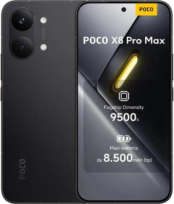 Aparelho Xiaomi Poco X8 Pro Max Preto 512 Gb 24gb De Ram 5G Tela 2772x1280px Top De Linha