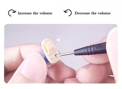 Imagem de Aparelhos auditivos Wokex Fairy N127 CIC Mini Invisible Blue Red Pa