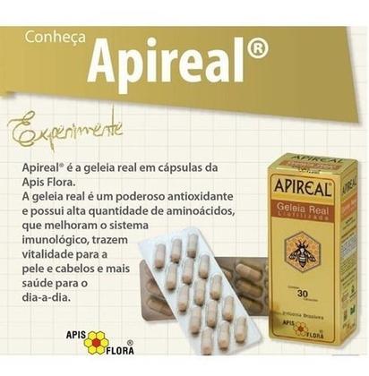 Imagem de Apireal Geleia Real Liofilizada +vitaminas 30 Cáps Apisflora