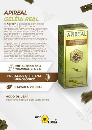 Imagem de Apireal Geleia Real Liofilizada +vitaminas 30 Cáps Apisflora
