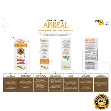 Imagem de Apis Flora Apireal Geleia Real Liofilizada C/30 Kit 2 Unidades
