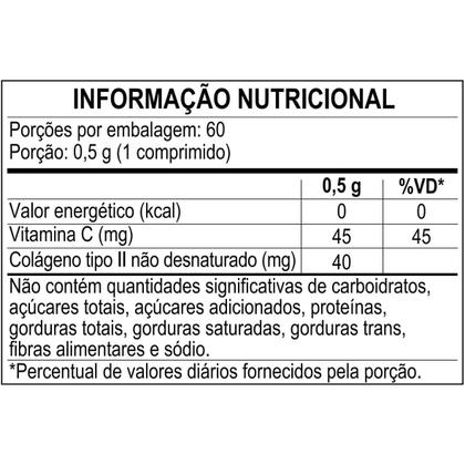 Imagem de Apisnutri Colágeno Tipo II + Vita C 60 Comprimidos