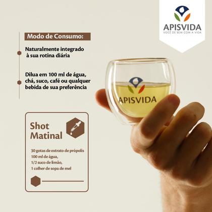 Imagem de APISVIDA Extrato de Própolis PowerBlend Propoflex  30mL  Fórmula Exclusiva com as Três Própolis Brasileiras Verde, Vermelha e Marrom