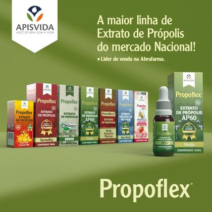 Imagem de APISVIDA Extrato de Própolis PowerBlend Propoflex  30mL  Fórmula Exclusiva com as Três Própolis Brasileiras Verde, Vermelha e Marrom