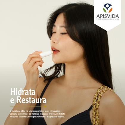 Imagem de APISVIDA Mantex  Manteiga de Cacau com Própolis e Ácido Hialurônico  Protetor Labial Avançado, Hidratação Intensa
