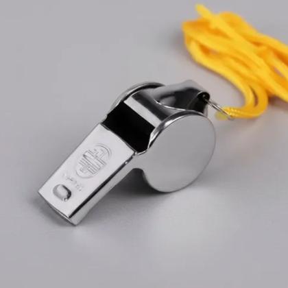 Imagem de Apito De Metal Profissional Com Cordão Kit 2 Unidades