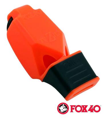 Imagem de Apito Fox 40 Fuziun Laranja Importado com Cordão 118 Decibéis