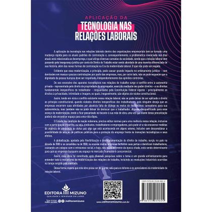 Imagem de Aplicação da Tecnologia nas Relações Laborais - Editora Mizuno