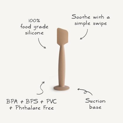 Imagem de Aplicador de Creme para Fraldas Mushie - Silicone Macio com Ventosa