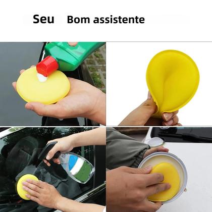 Imagem de Aplicador de Esponja de Espuma para Cera de Carro - Detalhe e Lavagem